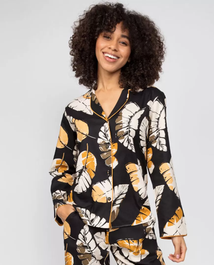 Annie Leaf Print Pyjama Top^Cyberjammies Discount