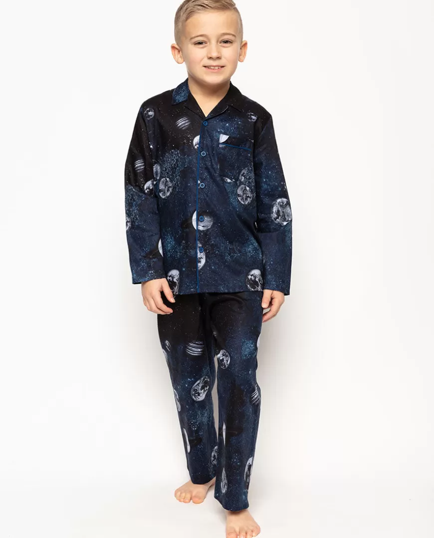 Apollo Blue Moon Print Pyjama Set^Cyberjammies Outlet