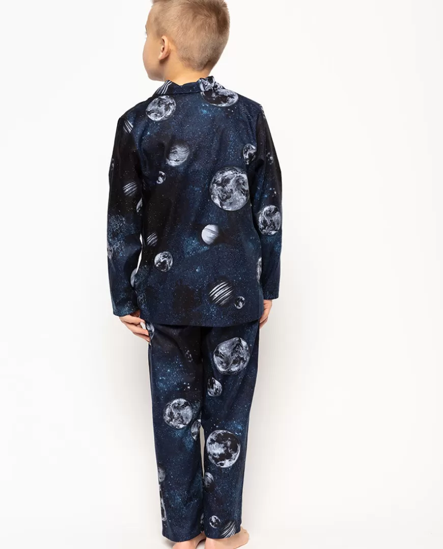 Apollo Blue Moon Print Pyjama Set^Cyberjammies Outlet