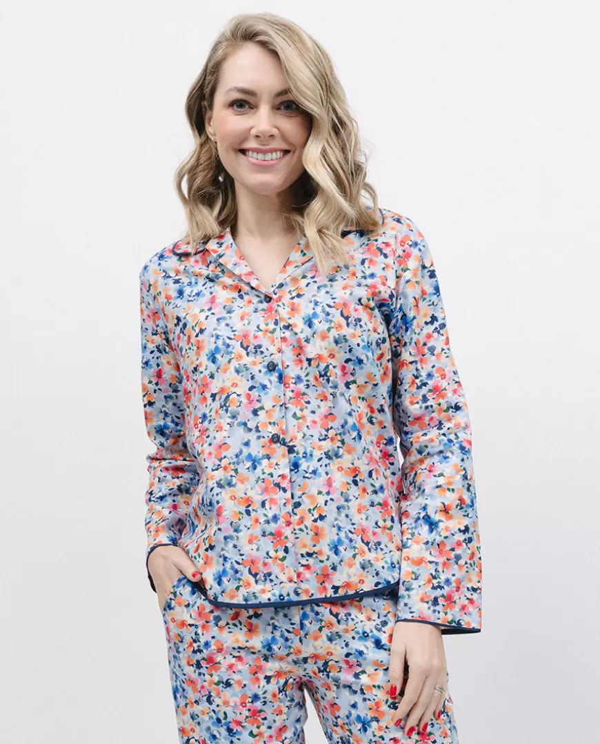 Bea Ditsy Floral Print Pyjama Top^Cyberjammies Hot