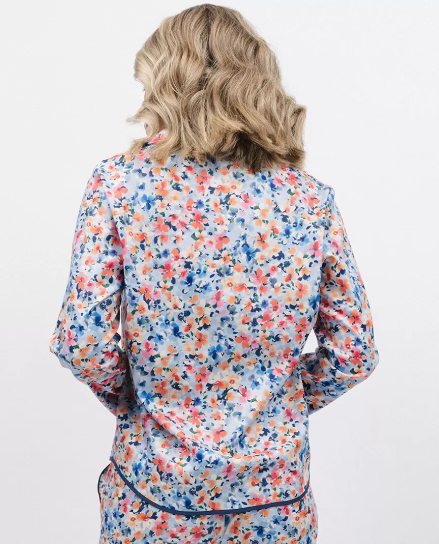 Bea Ditsy Floral Print Pyjama Top^Cyberjammies Hot