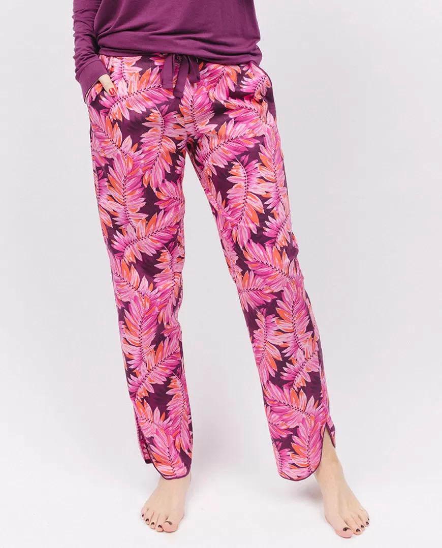Carina Palm Leaf Print Pyjama Bottoms^Cyberjammies Best