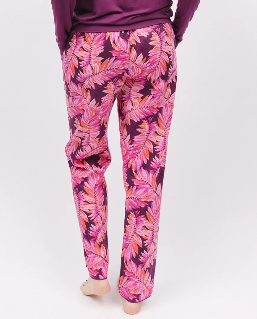 Carina Palm Leaf Print Pyjama Bottoms^Cyberjammies Best