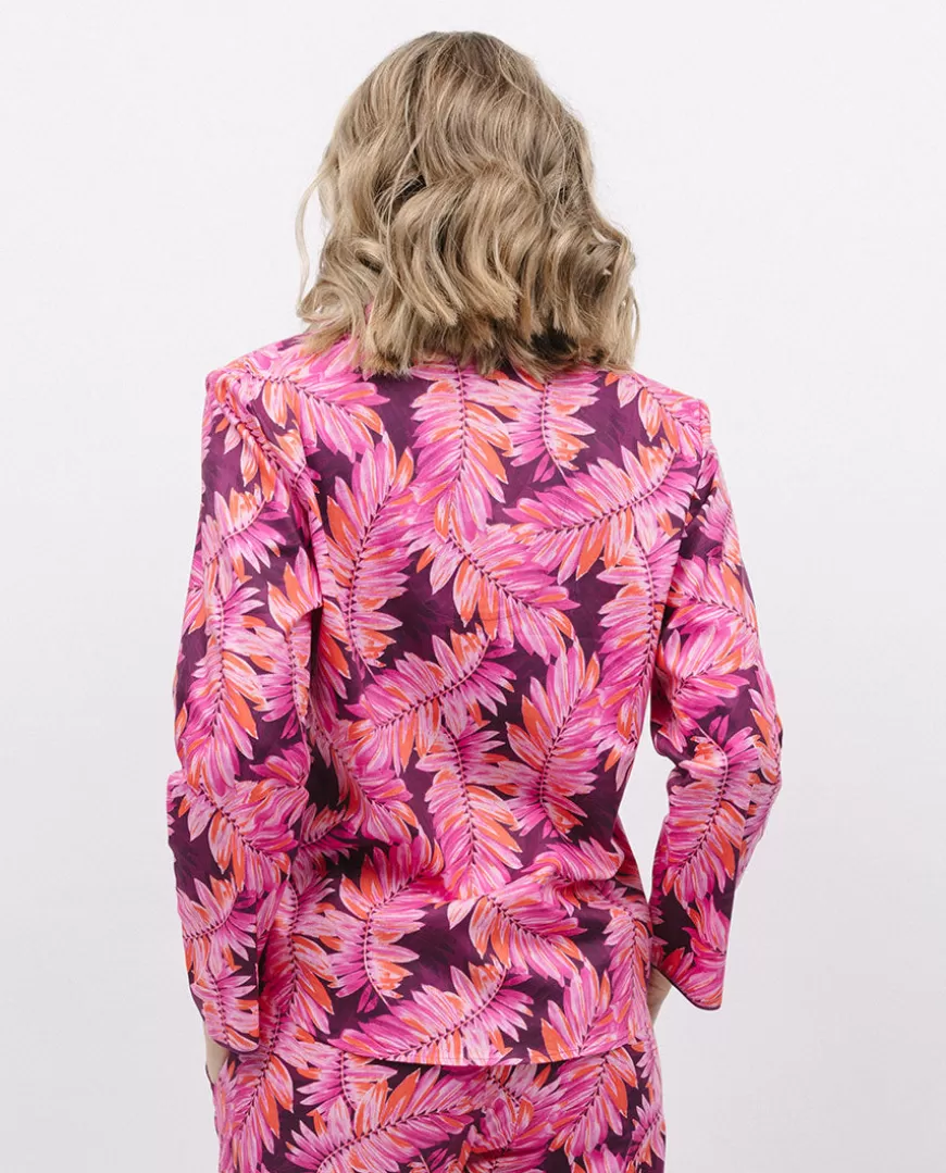 Carina Palm Leaf Print Pyjama Top^Cyberjammies Fashion