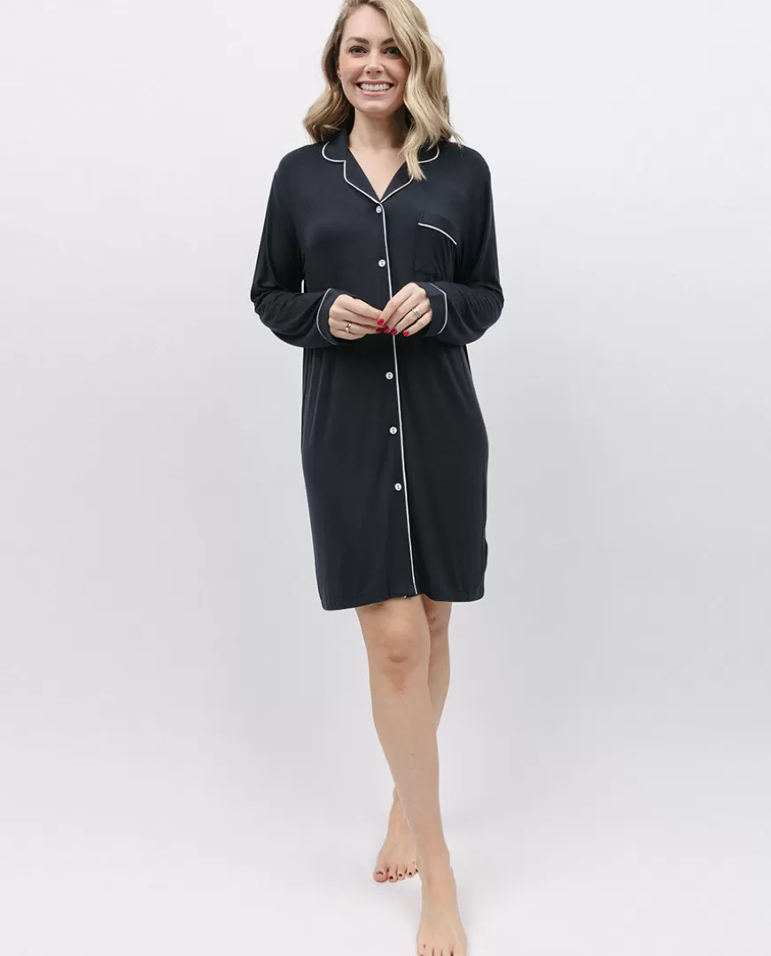 Charcoal Revere Jersey Nightshirt^Cyberjammies Cheap