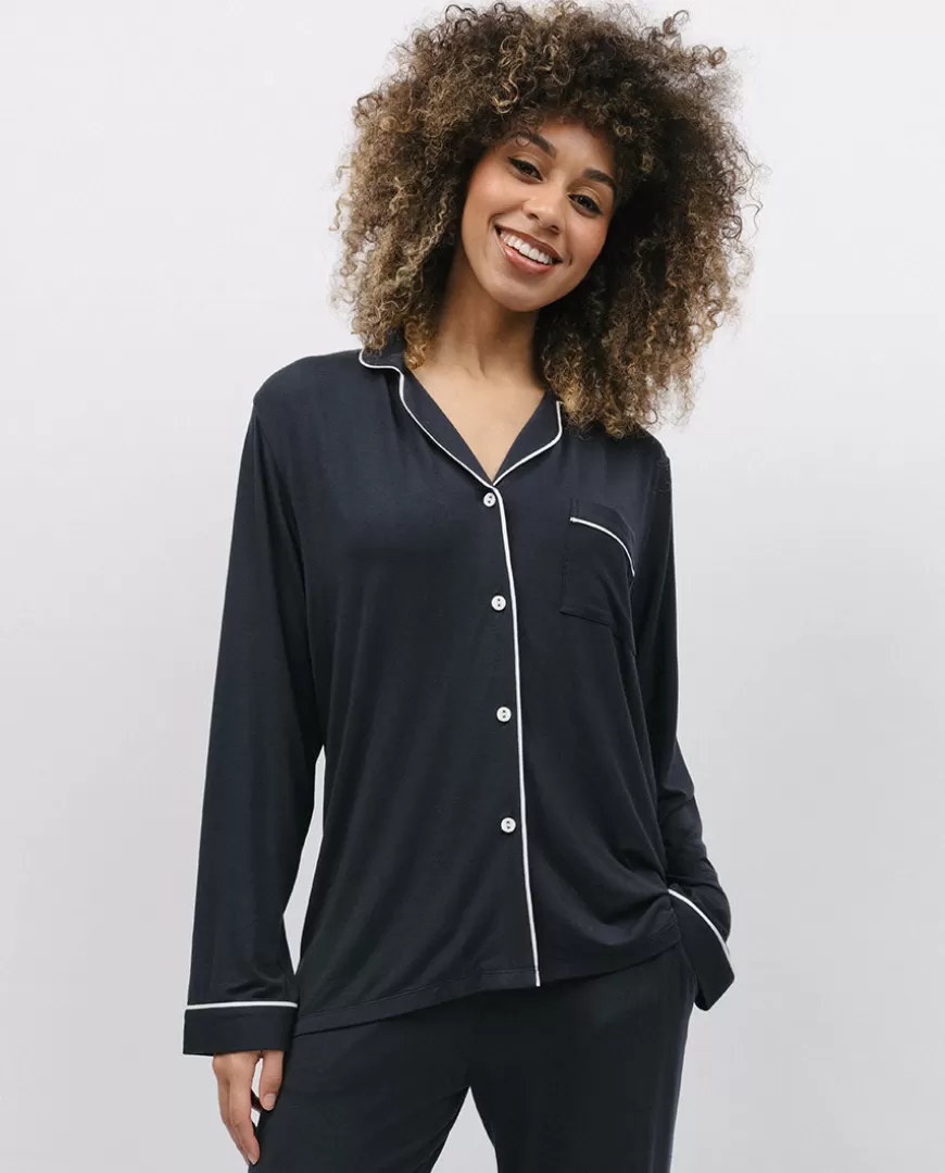 Charcoal Revere Jersey Pyjama Top^Cyberjammies Sale