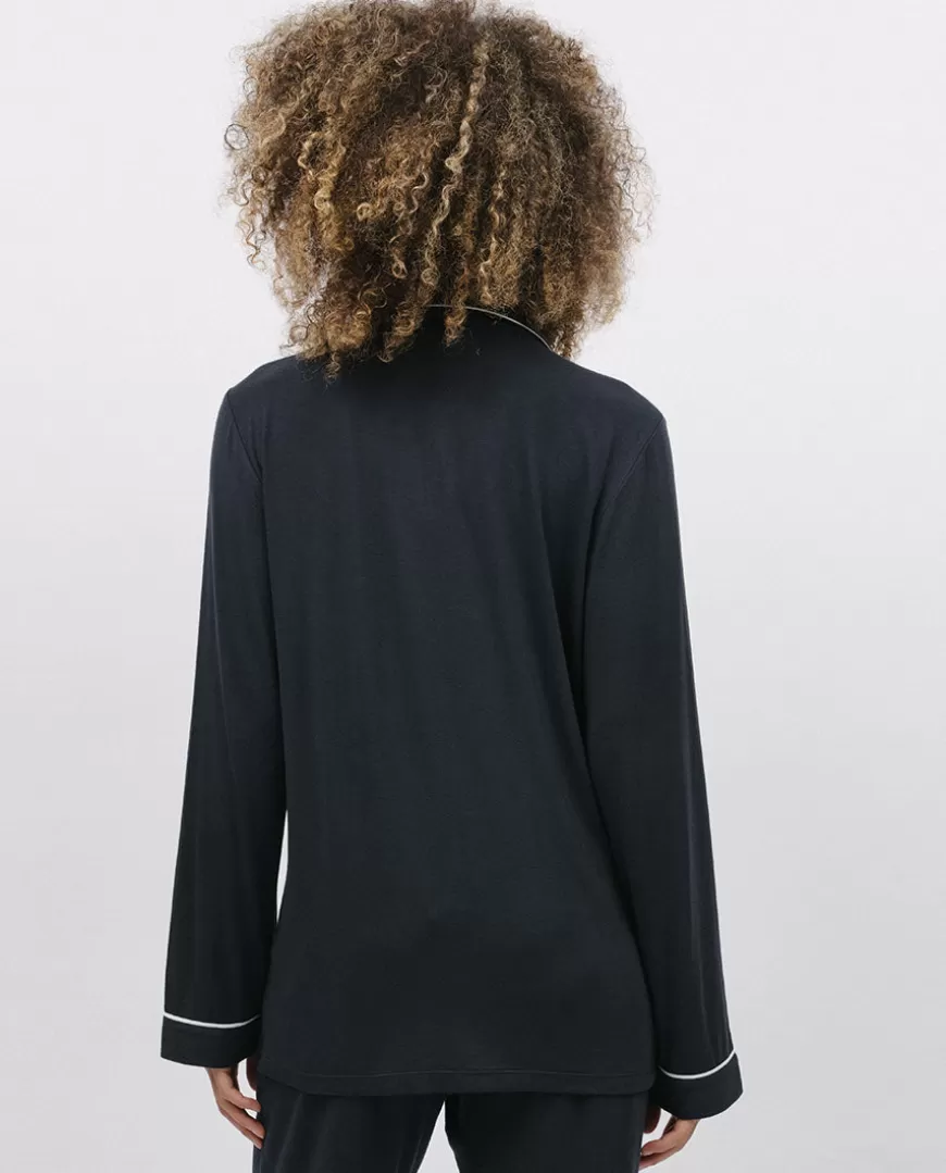 Charcoal Revere Jersey Pyjama Top^Cyberjammies Sale