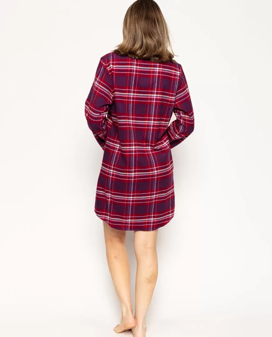 Clarissa Super Cosy Check Nightshirt^Cyberjammies Hot