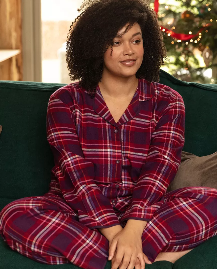 Clarissa Super Cosy Check Pyjama Set^Cyberjammies Store