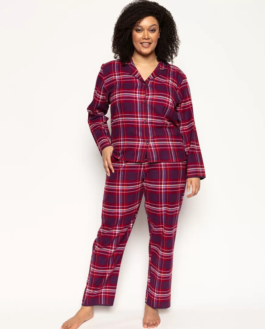 Clarissa Super Cosy Check Pyjama Set^Cyberjammies Store