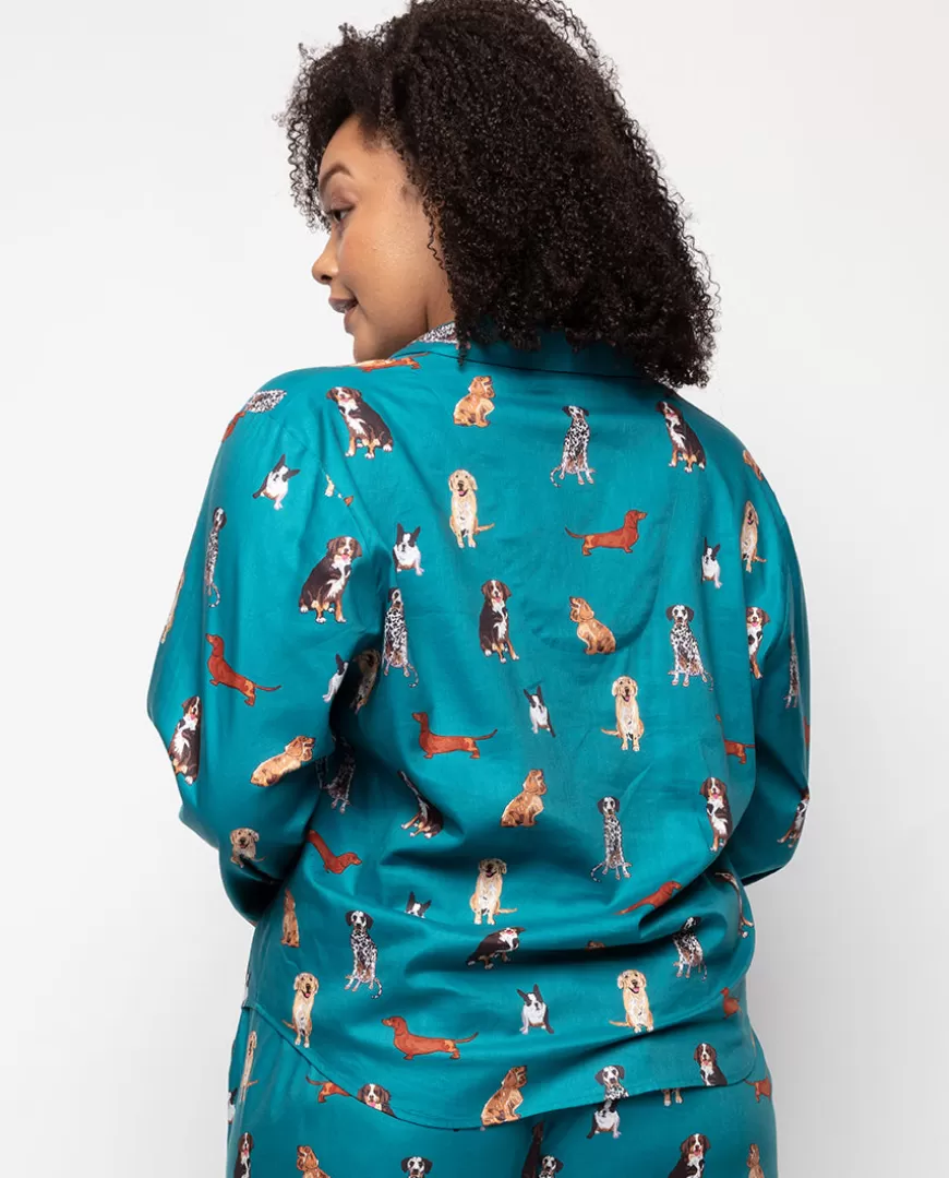 Coco Dog Print Pyjama Top^Cyberjammies Fashion