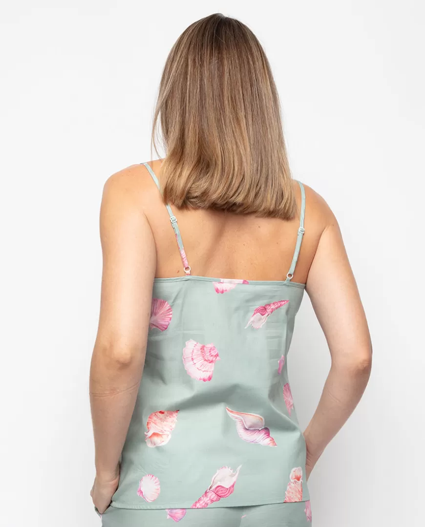 Coral Shell Print Cami^Cyberjammies Fashion