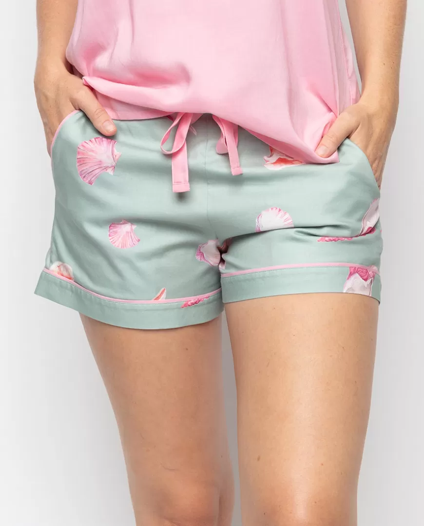Coral Shell Print Shorts^Cyberjammies Cheap