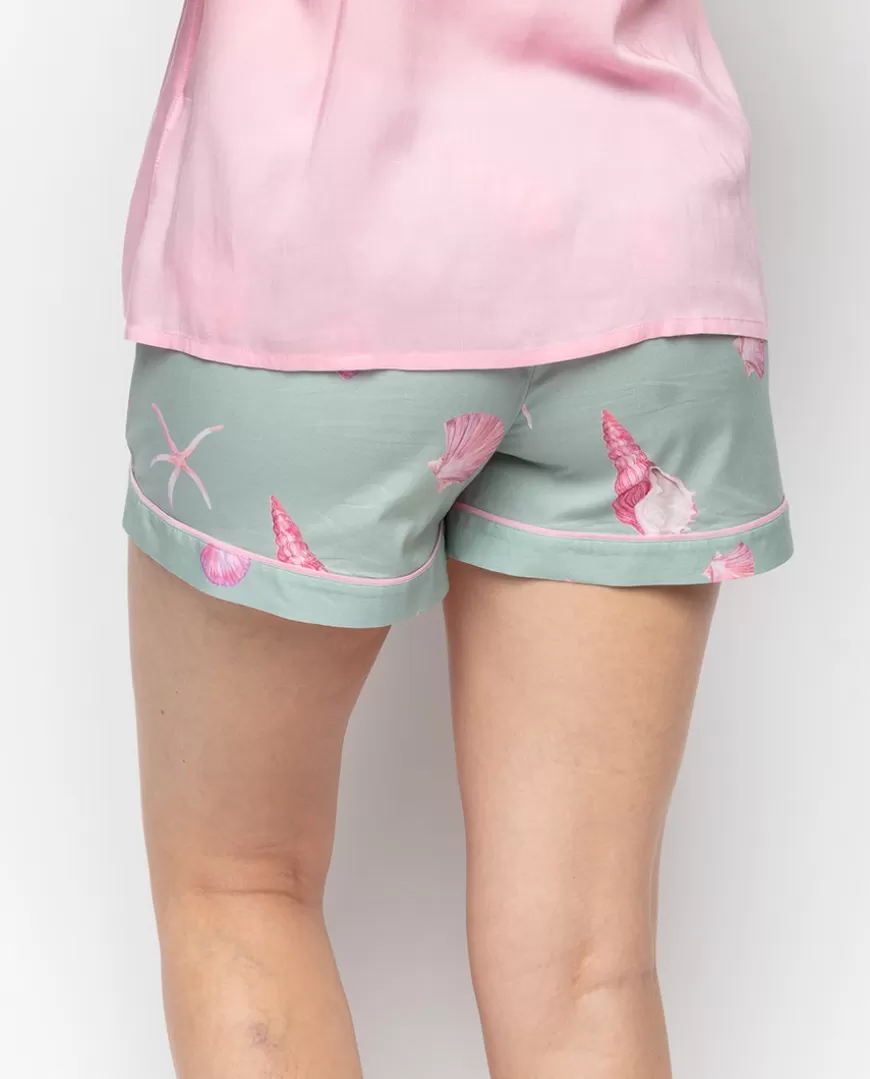 Coral Shell Print Shorts^Cyberjammies Cheap