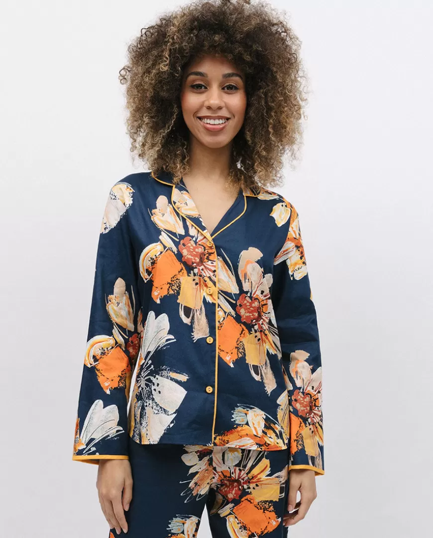 Cosmo Floral Print Pyjama Top^Cyberjammies Discount