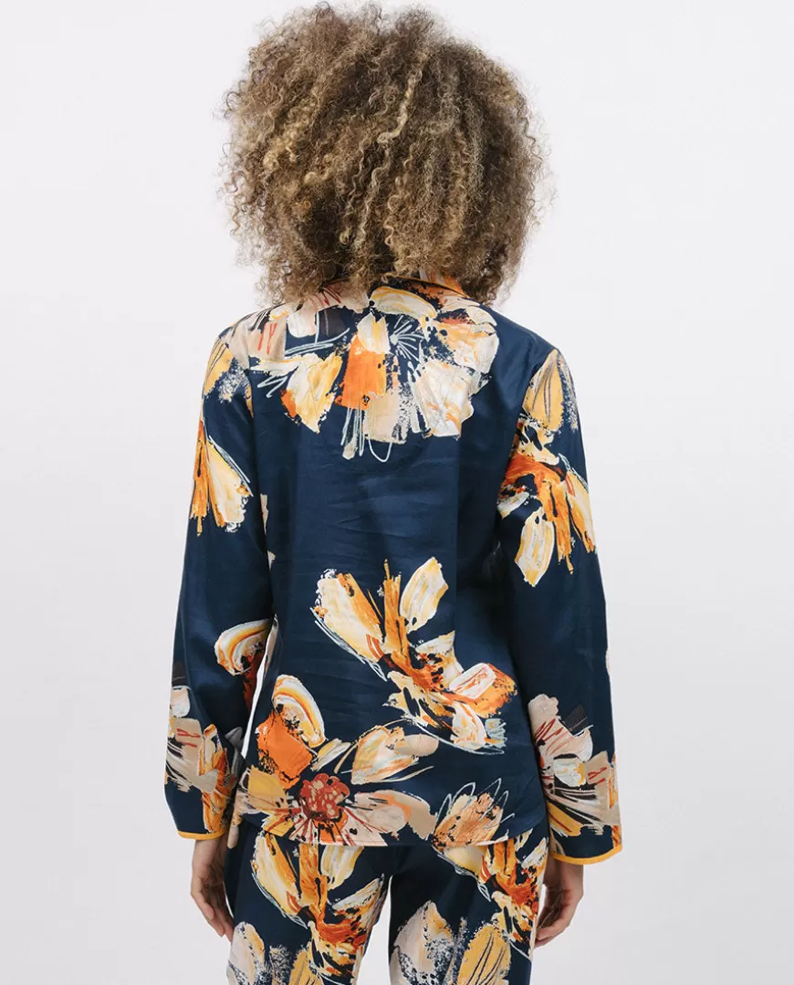 Cosmo Floral Print Pyjama Top^Cyberjammies Discount