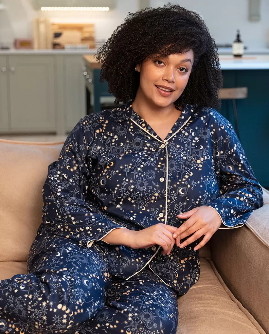 Cosmo Womens Celestial Print Pyjama Set^Cyberjammies Shop