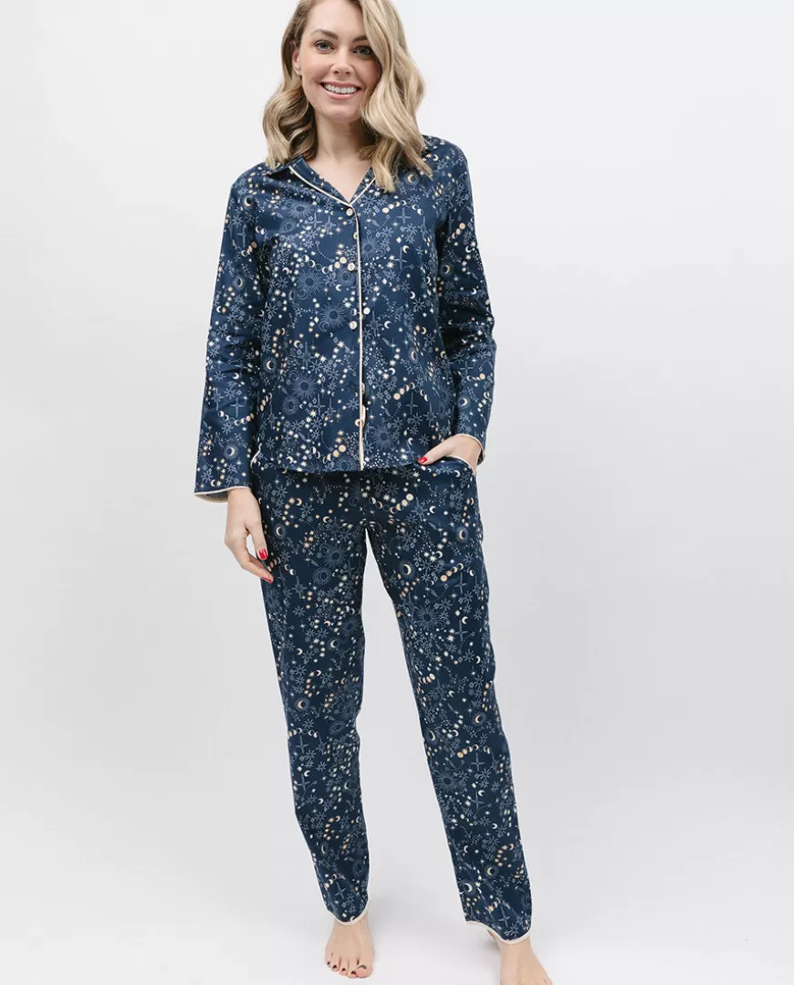 Cosmo Womens Celestial Print Pyjama Set^Cyberjammies Shop
