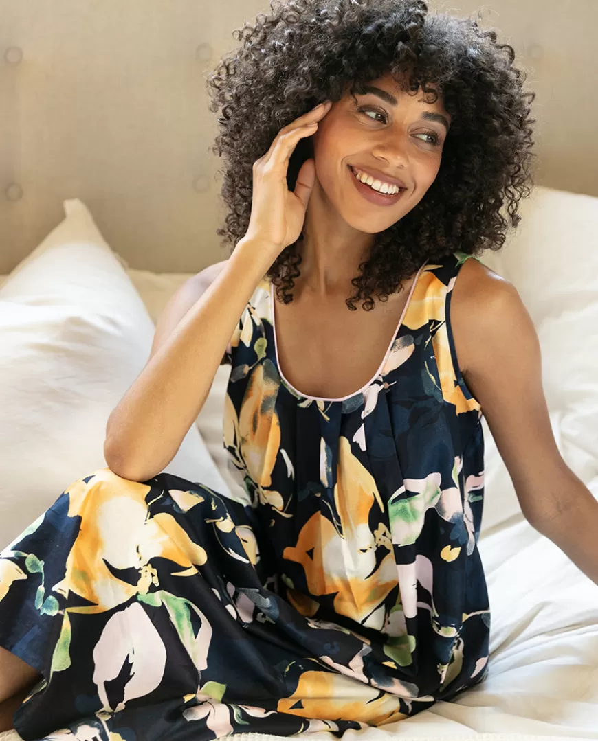 Estelle Floral Print Long Nightdress^Cyberjammies New