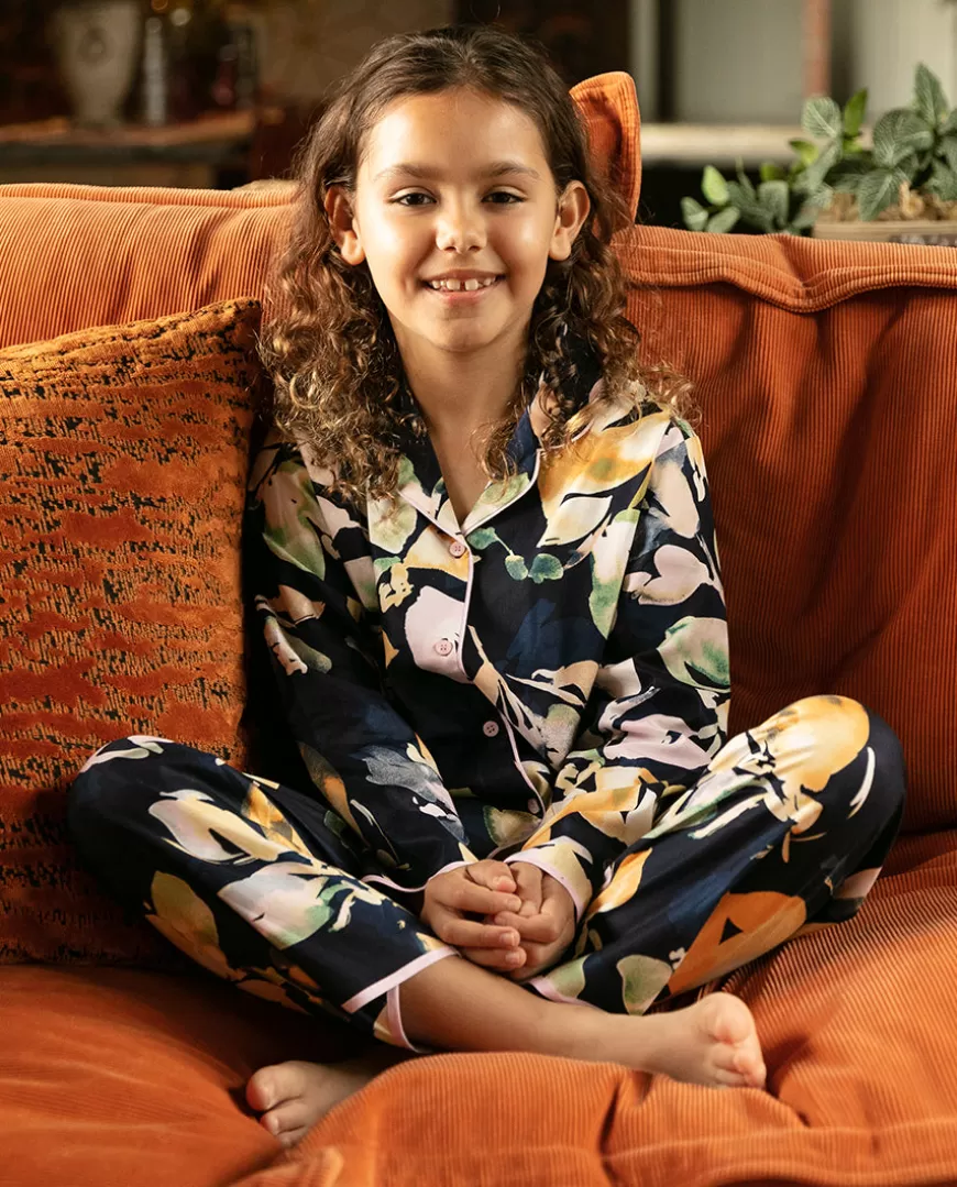 Estelle Girls Floral Print Pyjama Set^Cyberjammies Hot