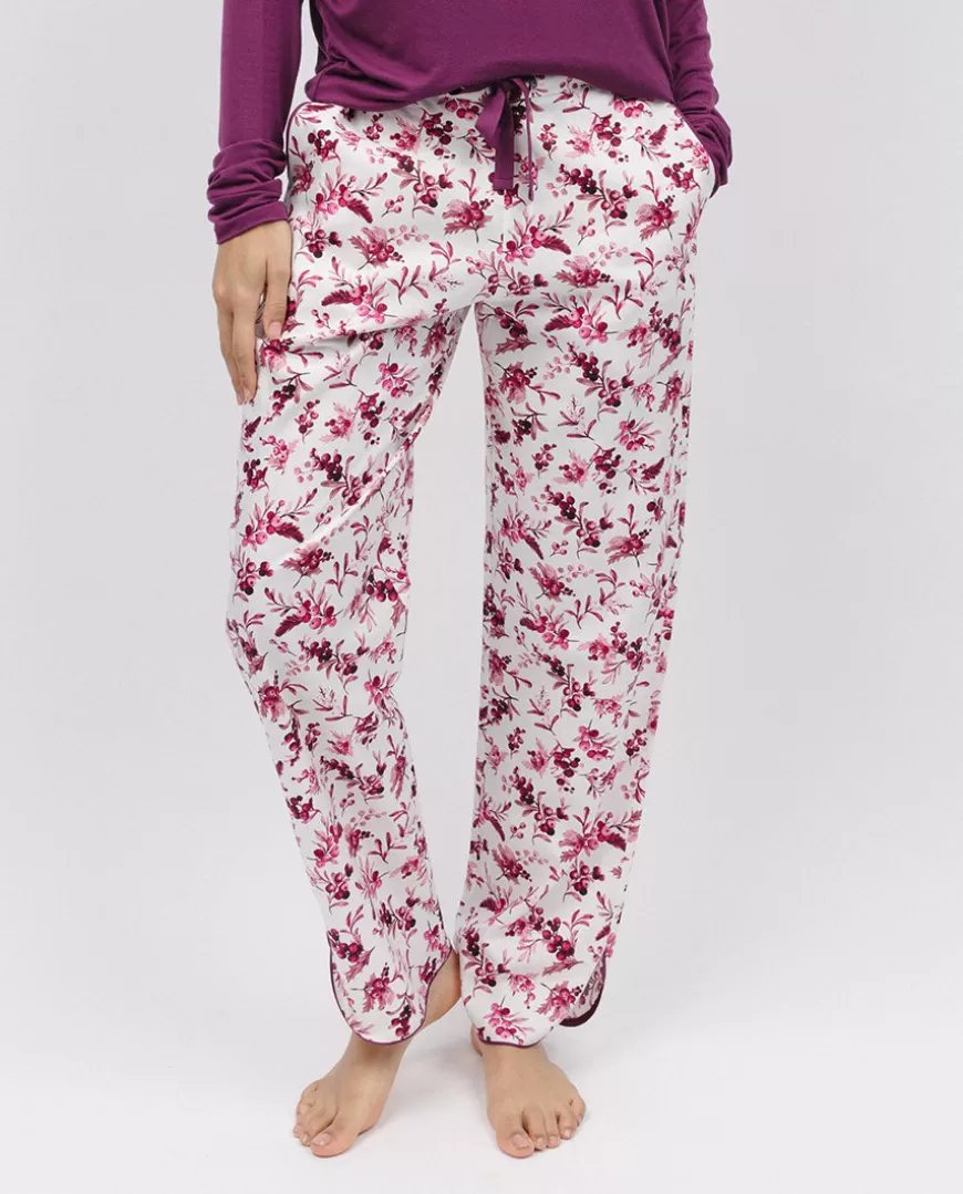 Eve Berry Print Pyjama Bottoms^Cyberjammies New