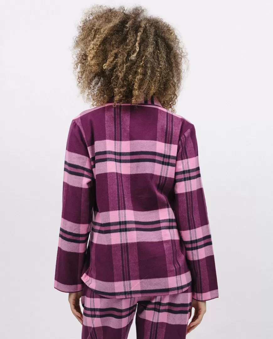 Eve Super Cosy Check Pyjama Top^Cyberjammies Clearance