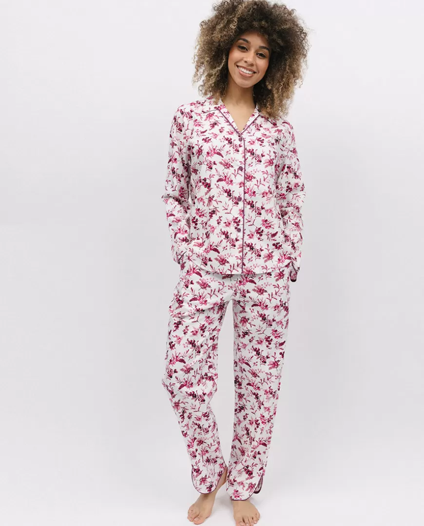 Eve Womens Berry Print Pyjama Set^Cyberjammies Shop