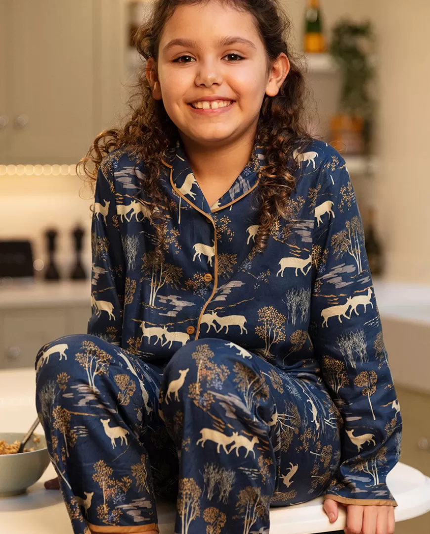 Fawn Girls Woodland Print Pyjama Set^Cyberjammies Flash Sale