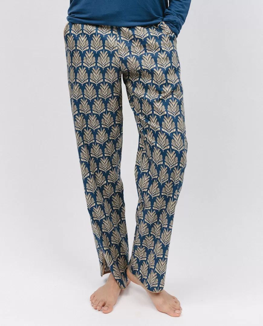 Fawn Pinecone Geo Print Pyjama Bottoms^Cyberjammies Online