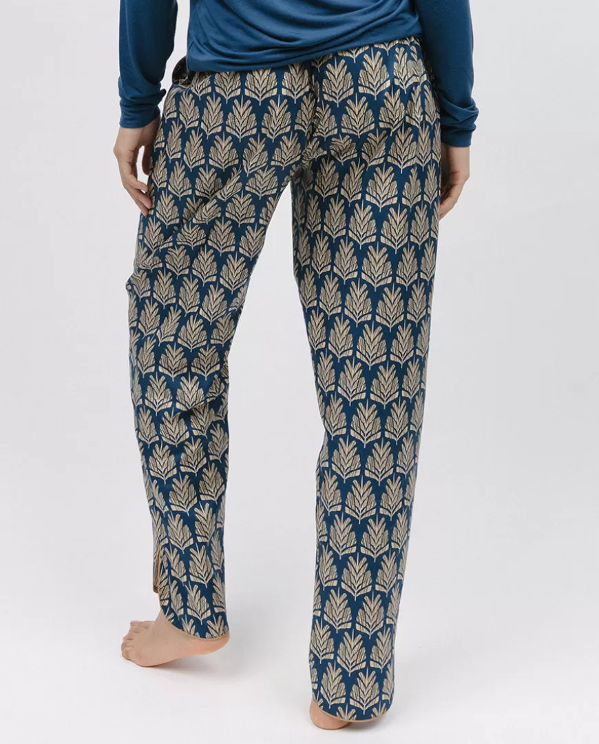 Fawn Pinecone Geo Print Pyjama Bottoms^Cyberjammies Online