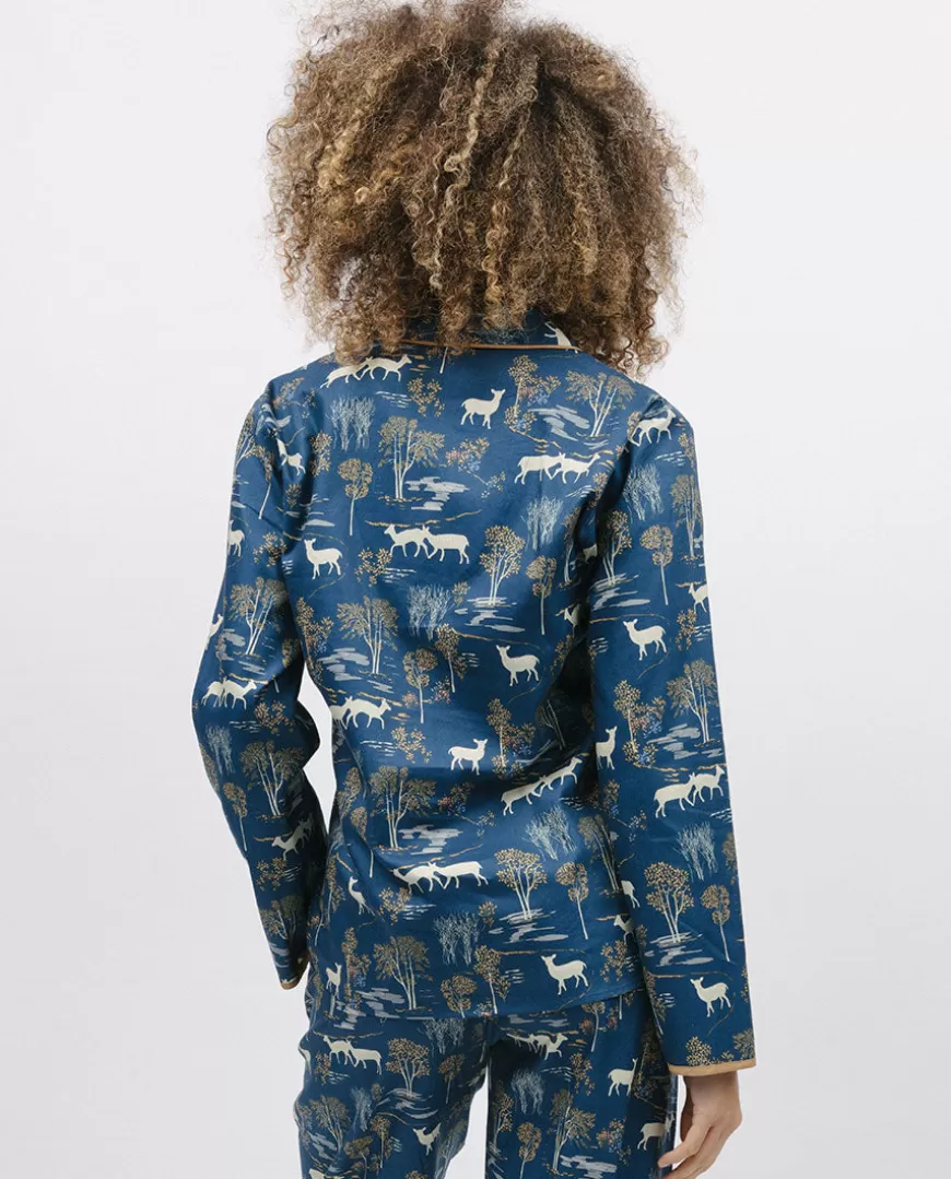 Fawn Woodland Print Pyjama Top^Cyberjammies New