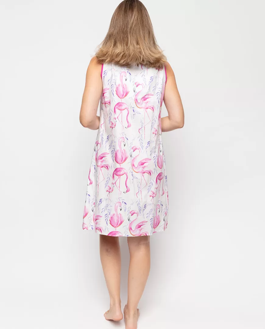 Fifi Flamingo Print Short Nightdress^Cyberjammies Outlet