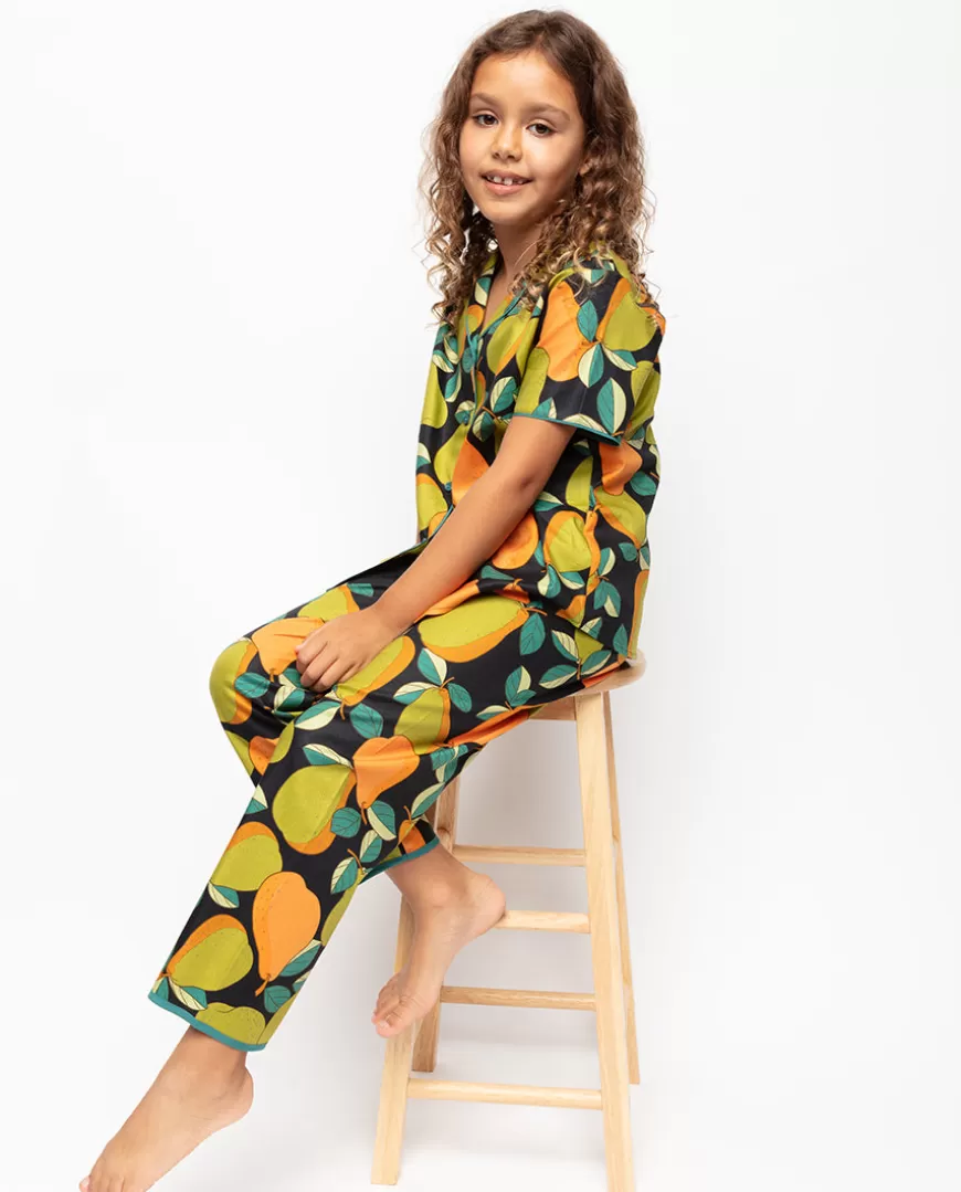 Flo Girls Pear Print Pyjama Set^Cyberjammies Cheap