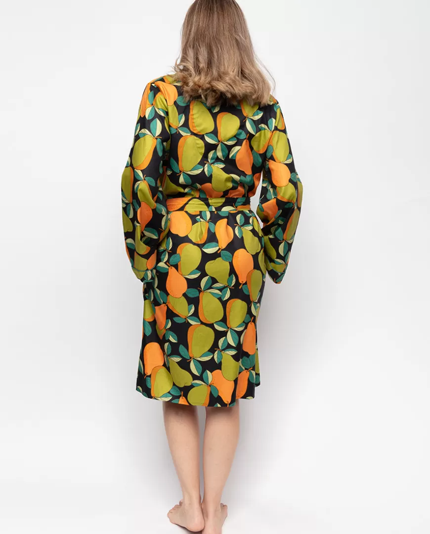Flo Pear Print Short Dressing Gown^Cyberjammies Outlet