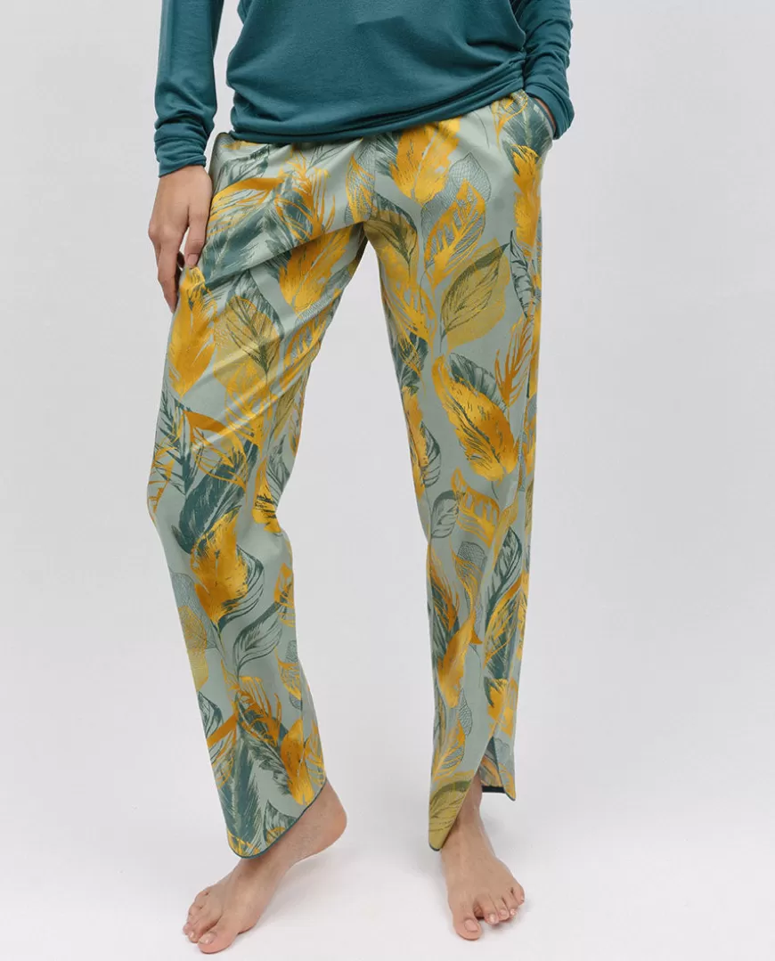 Hannah Leaf Print Pyjama Bottoms^Cyberjammies Best Sale