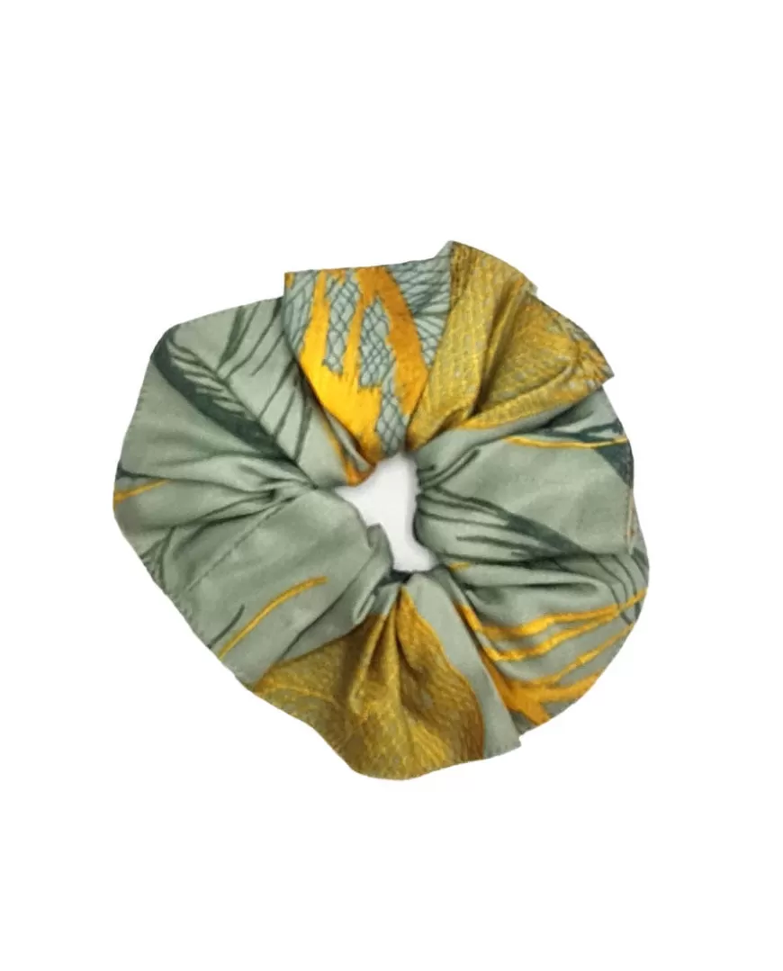 Hannah Leaf Print Scrunchie^Cyberjammies Shop