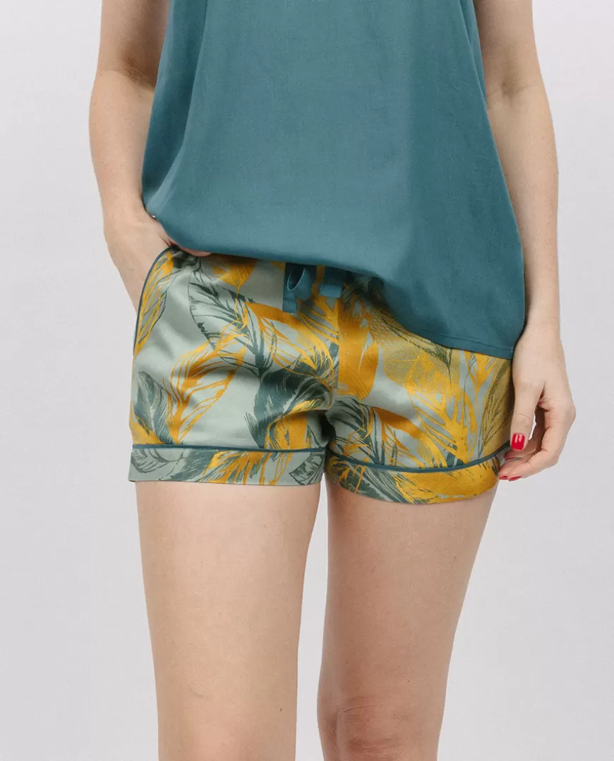 Hannah Leaf Print Shorts^Cyberjammies Cheap