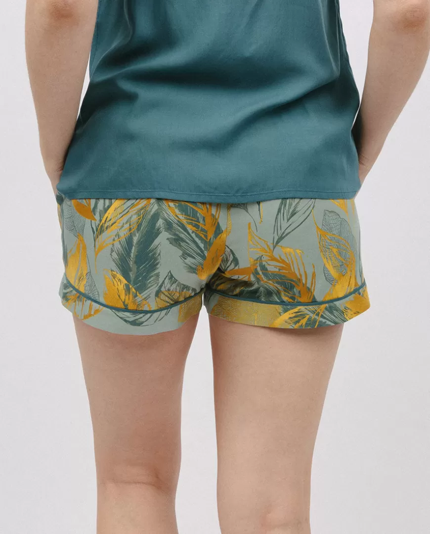 Hannah Leaf Print Shorts^Cyberjammies Cheap