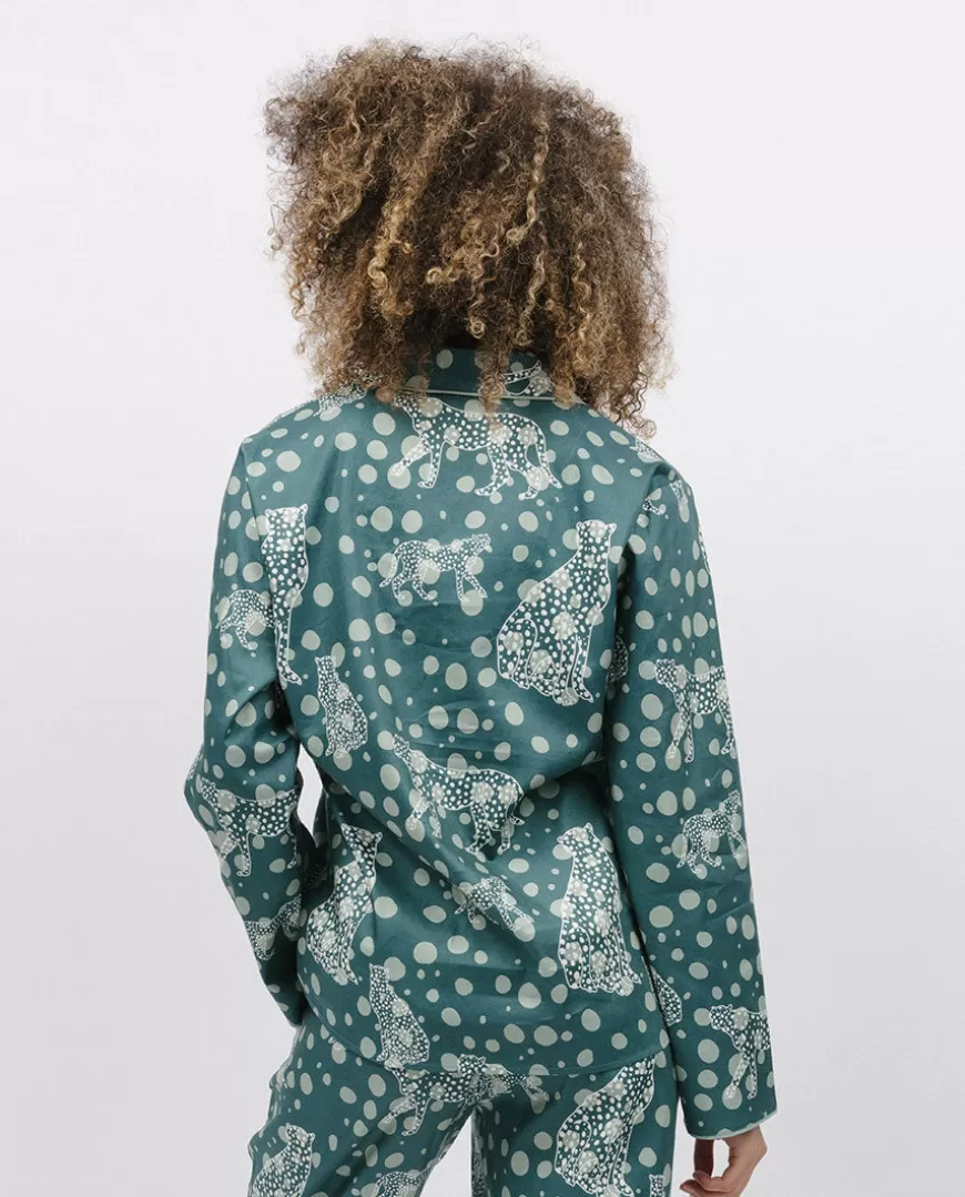 Hannah Leopard Print Pyjama Top^Cyberjammies Outlet