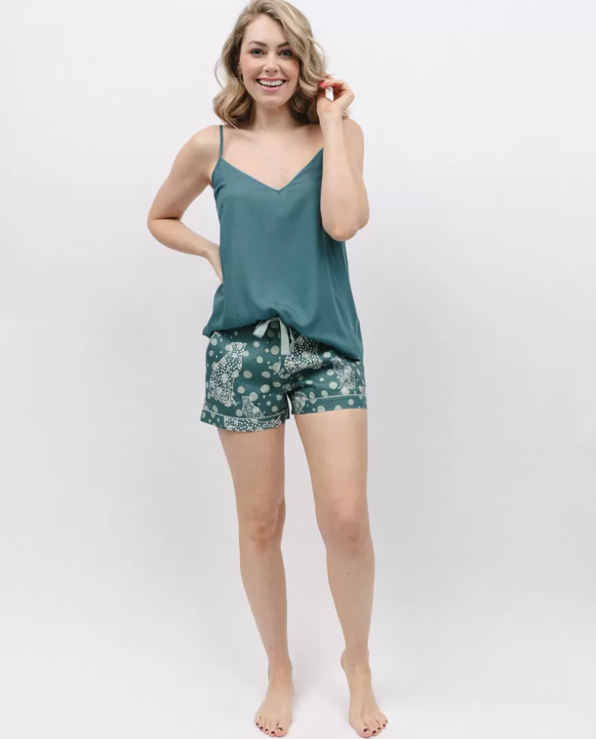 Hannah Modal Cami And Leopard Print Shorty Set^Cyberjammies Cheap