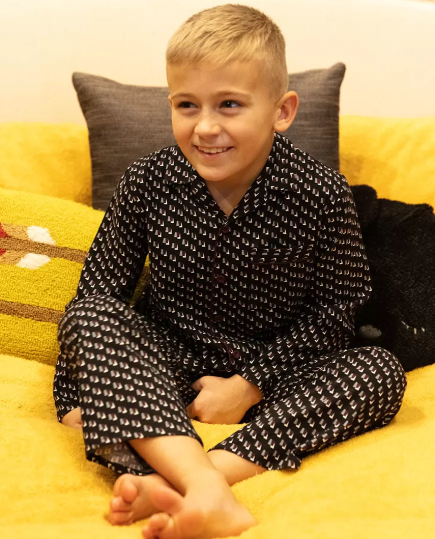 Harley Black Geo Print Pyjama Set^Cyberjammies Hot