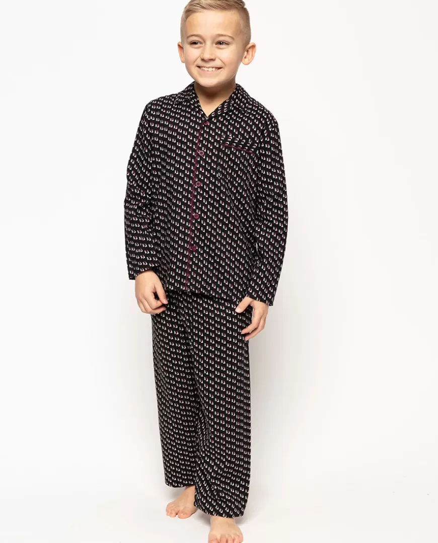 Harley Black Geo Print Pyjama Set^Cyberjammies Hot