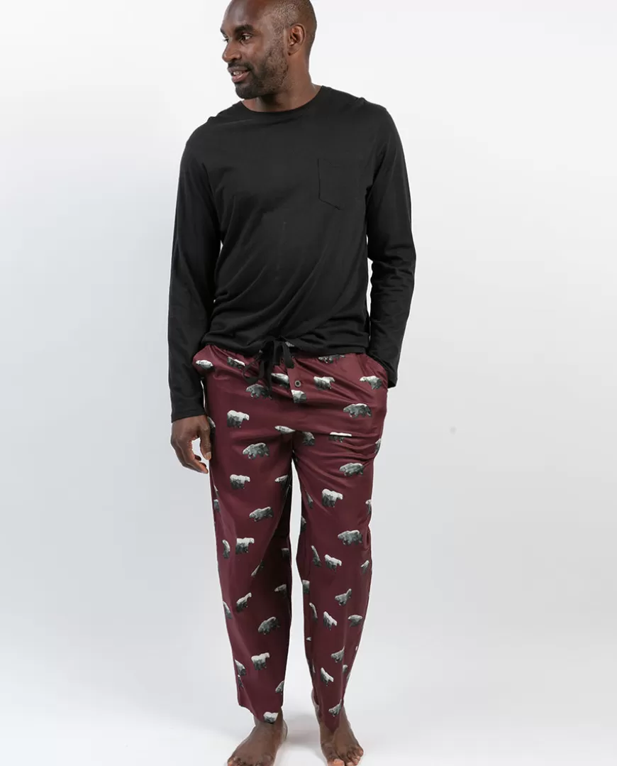 Harley Jersey T-Shirt And Polar Bear Print Pyjama Set^Cyberjammies Fashion