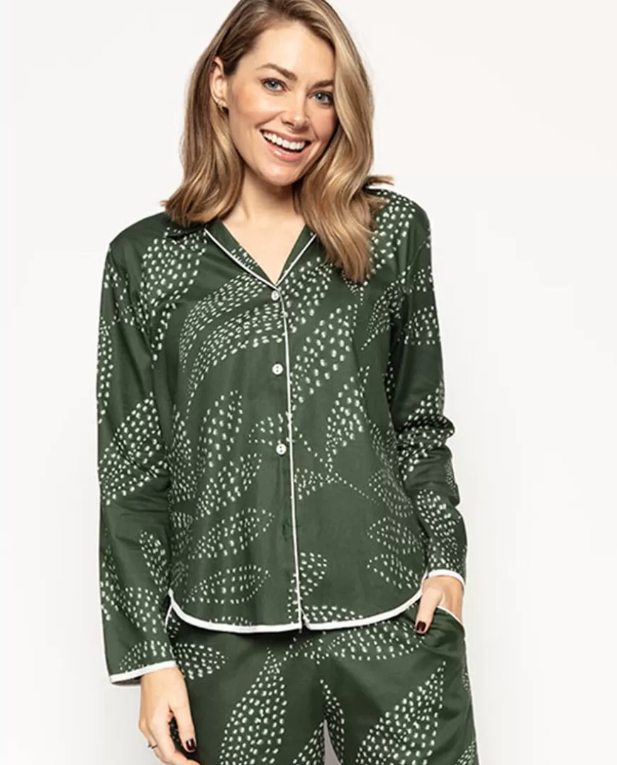 Imogen Leaf Print Pyjama Top^Cyberjammies Best Sale