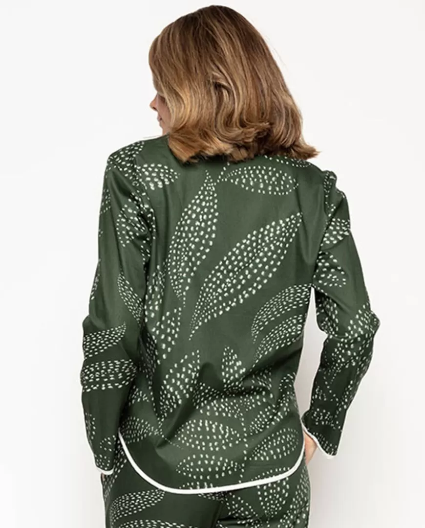 Imogen Leaf Print Pyjama Top^Cyberjammies Best Sale