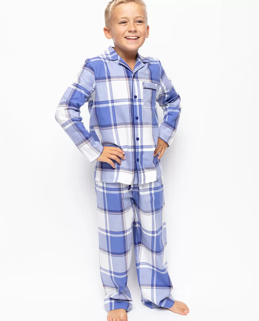 Jamie Boys Check Pyjama Set^Cyberjammies Fashion