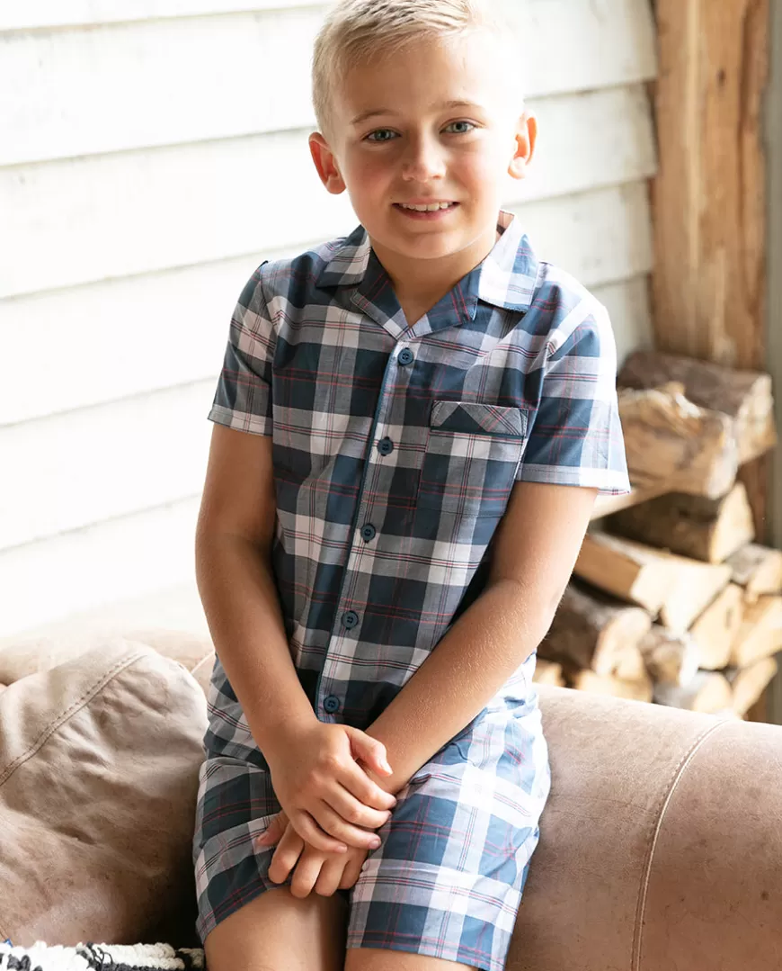 Jasper Boys Check Shorty Set^Cyberjammies Online