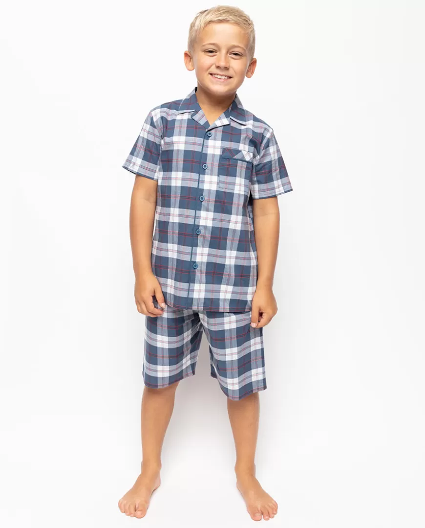 Jasper Boys Check Shorty Set^Cyberjammies Online