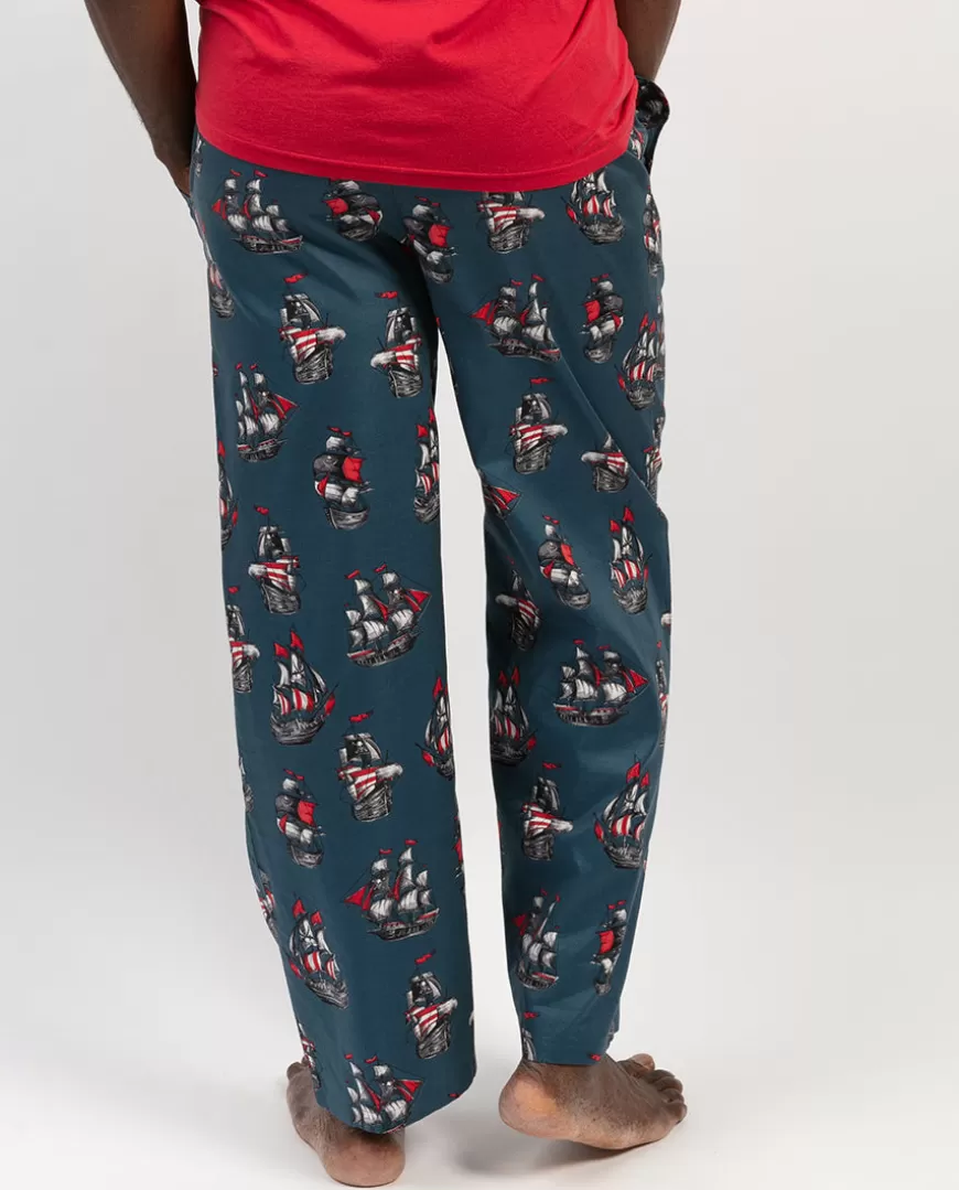 Jasper Pirate Ship Print Pyjama Bottoms^Cyberjammies Store
