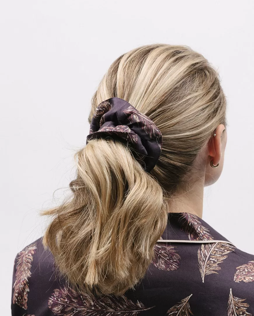 Lana Feather Print Scrunchie^Cyberjammies New